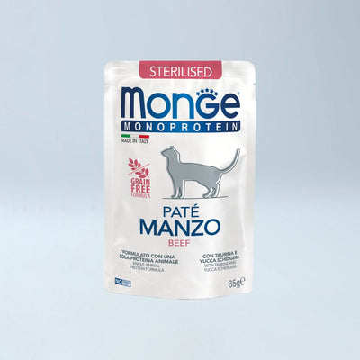 MONGE - MONO MACE Sterilizuar Biftek 85gr