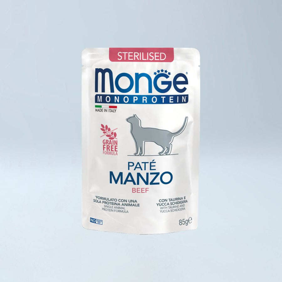 MONGE - MONO MACE Sterilizuar Biftek 85gr