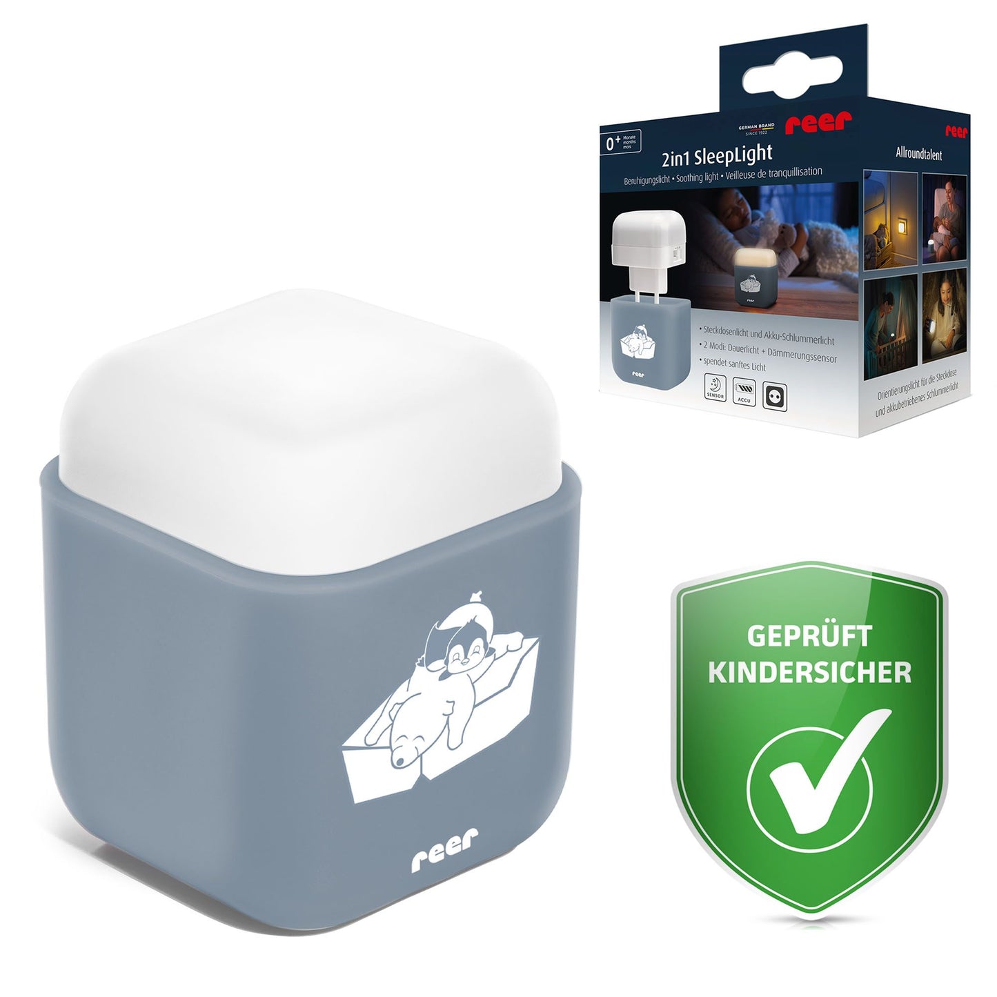 2in1 SleepLight - blue-grey