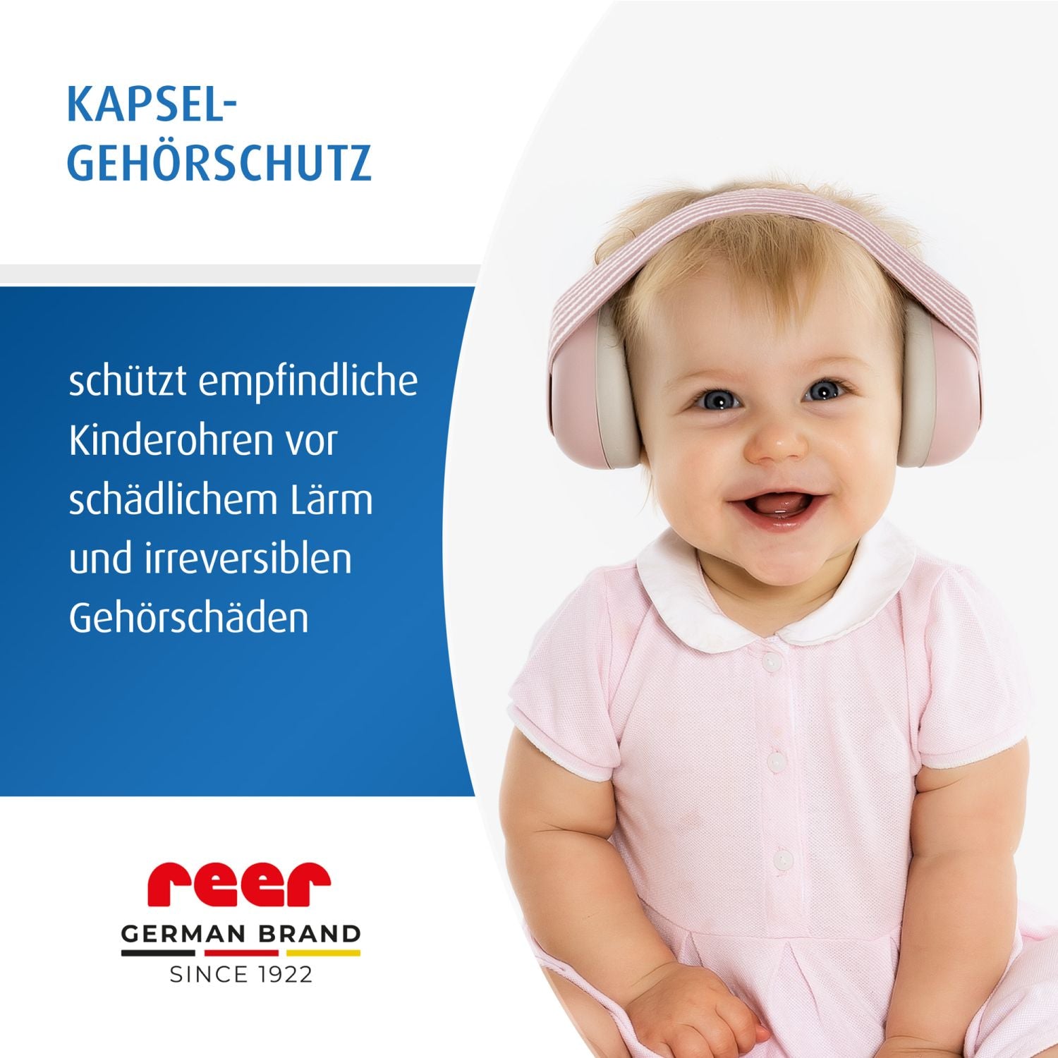 SilentGuard Baby kapuçona mbrojtëse për veshët, ngjyrë trëndafili