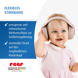 SilentGuard Baby kapuçona mbrojtëse për veshët, ngjyrë trëndafili