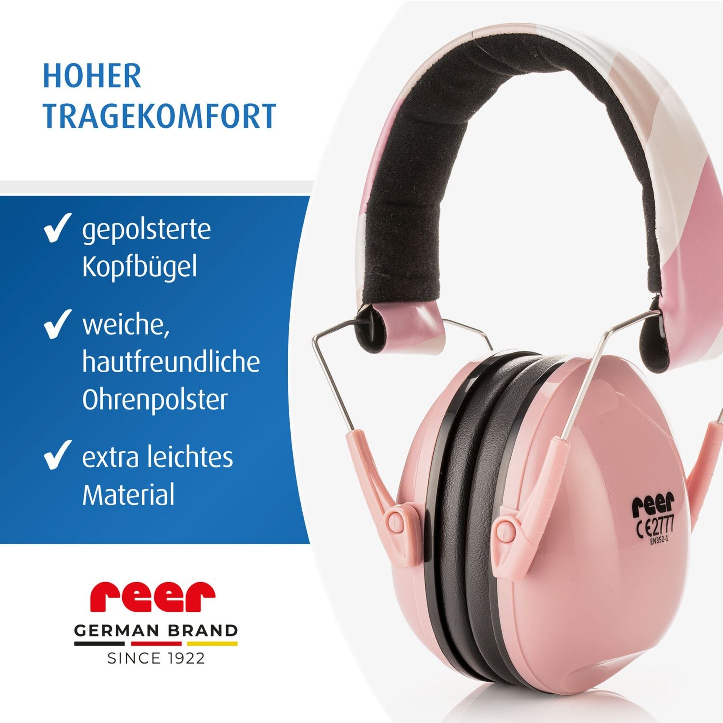 SilentGuard Kids capsule ear protectors, pink