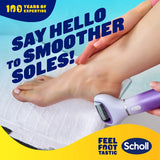 Scholl ExpertCare 2-in-1 File & Smooth. Dual Speed Pedi Electric Foot File for Hard Skin and Callus Removal. Batteries Included