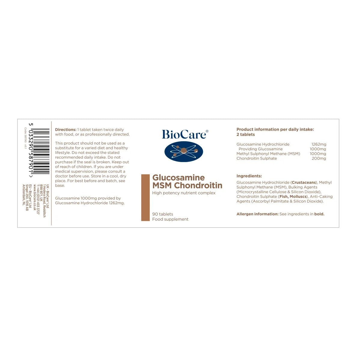 GLUCOSAMINE MSM CONDROITINE