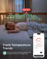 Momcozy Smart Baby Thermometer – Medical-Grade Accuracy & Real-Time App Monitoring