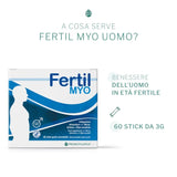 PromoPharma Fertil Myo Men's – with Maca and Selenium for the Wellbeing of Men – 60 Sticks of 3 g Each