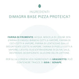 PromoPharma Dimagra - Base Pizza e Focaccia Proteica - Per diete ipocaloriche - 2 basi pizza da 150 g