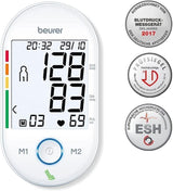 Beurer BM55 Upper Arm Blood Pressure Monitor | Medical device | XL upper-arm cuff (22-42cm) | HealthManager Pro USB-Uploader for on-going health monitoring | Arrhythmia detection