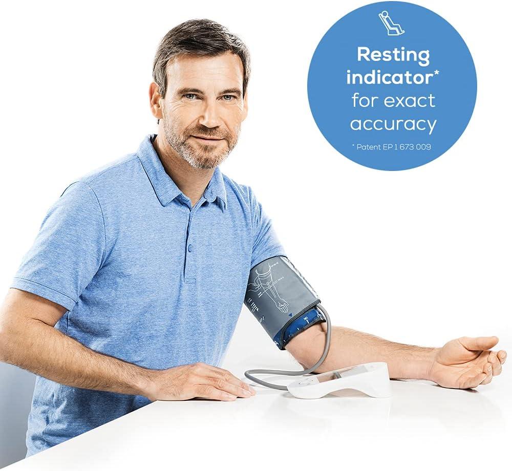 Beurer BM55 Upper Arm Blood Pressure Monitor | Medical device | XL upper-arm cuff (22-42cm) | HealthManager Pro USB-Uploader for on-going health monitoring | Arrhythmia detection