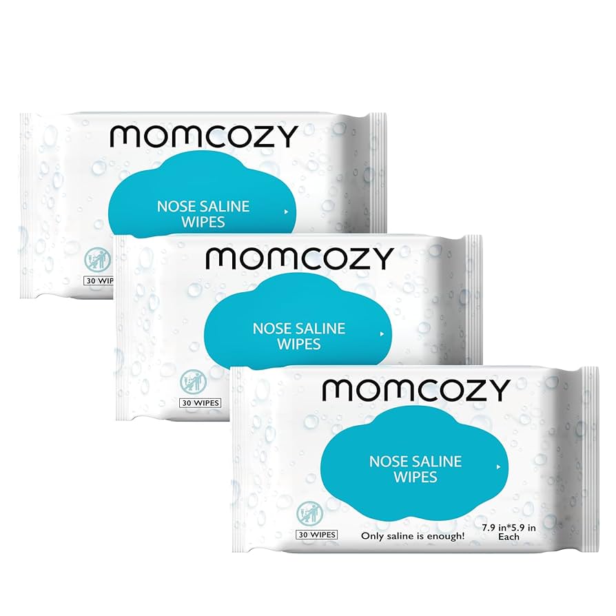 Momcozy Nose Saline Wipes for Babies