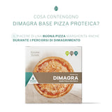 PromoPharma Dimagra - Base Pizza e Focaccia Proteica - Per diete ipocaloriche - 2 basi pizza da 150 g