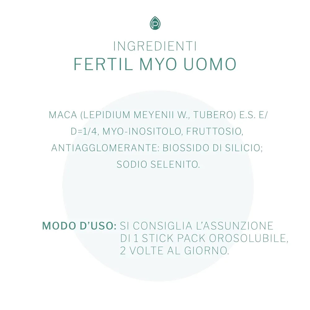 PromoPharma Fertil Myo Men's – with Maca and Selenium for the Wellbeing of Men – 60 Sticks of 3 g Each