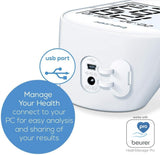 Beurer BM55 Upper Arm Blood Pressure Monitor | Medical device | XL upper-arm cuff (22-42cm) | HealthManager Pro USB-Uploader for on-going health monitoring | Arrhythmia detection