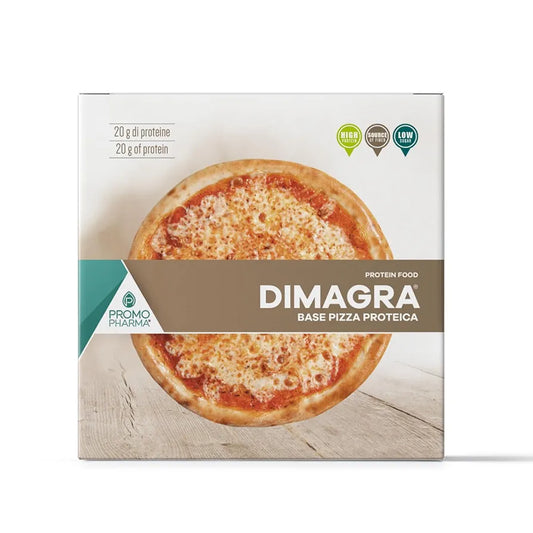 PromoPharma Dimagra - Base Pizza e Focaccia Proteica - Per diete ipocaloriche - 2 basi pizza da 150 g