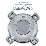 Round stainless steel insulated lunch box "We Care", green 850ml