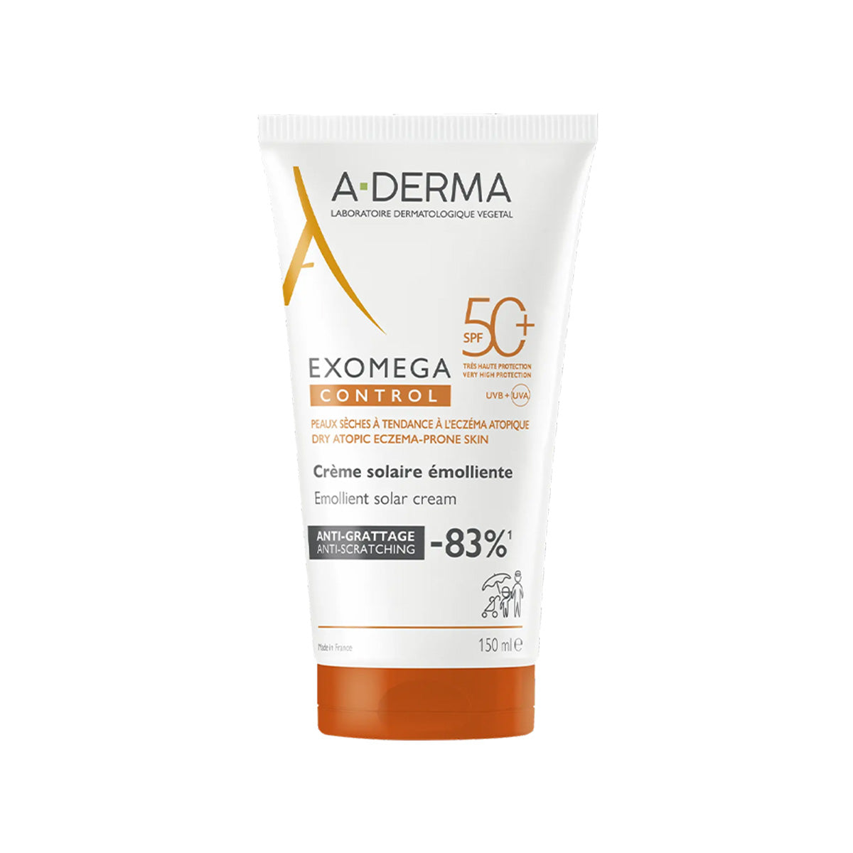 A-Derma - Exomega Emollient Solar Cream (SPF 50+)