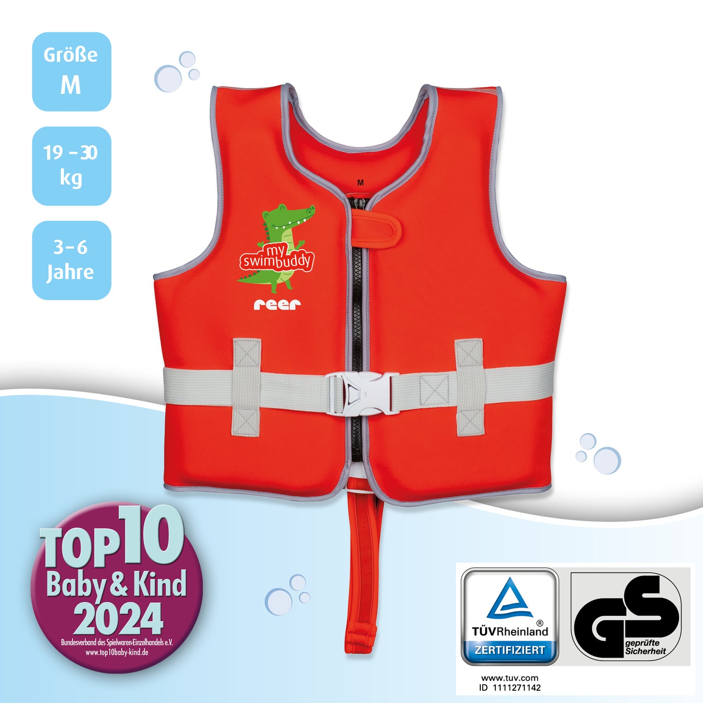 myswimbuddy Schwimmlernweste, Größe S