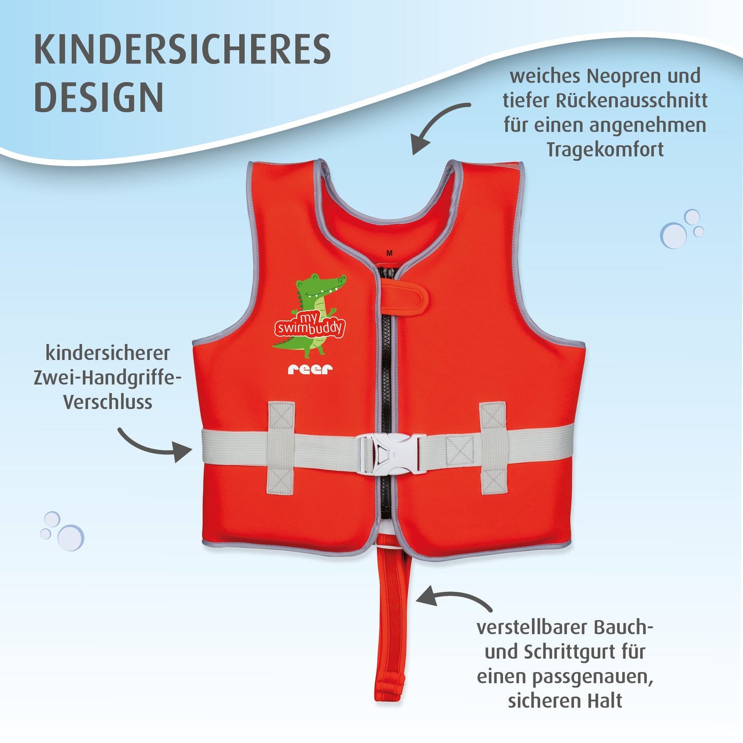myswimbuddy Schwimmlernweste, Größe S