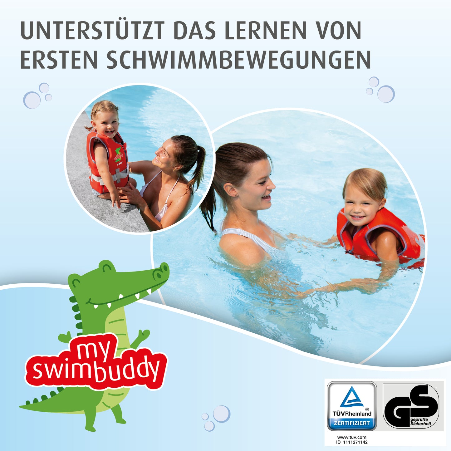 myswimbuddy Schwimmlernweste, Größe S