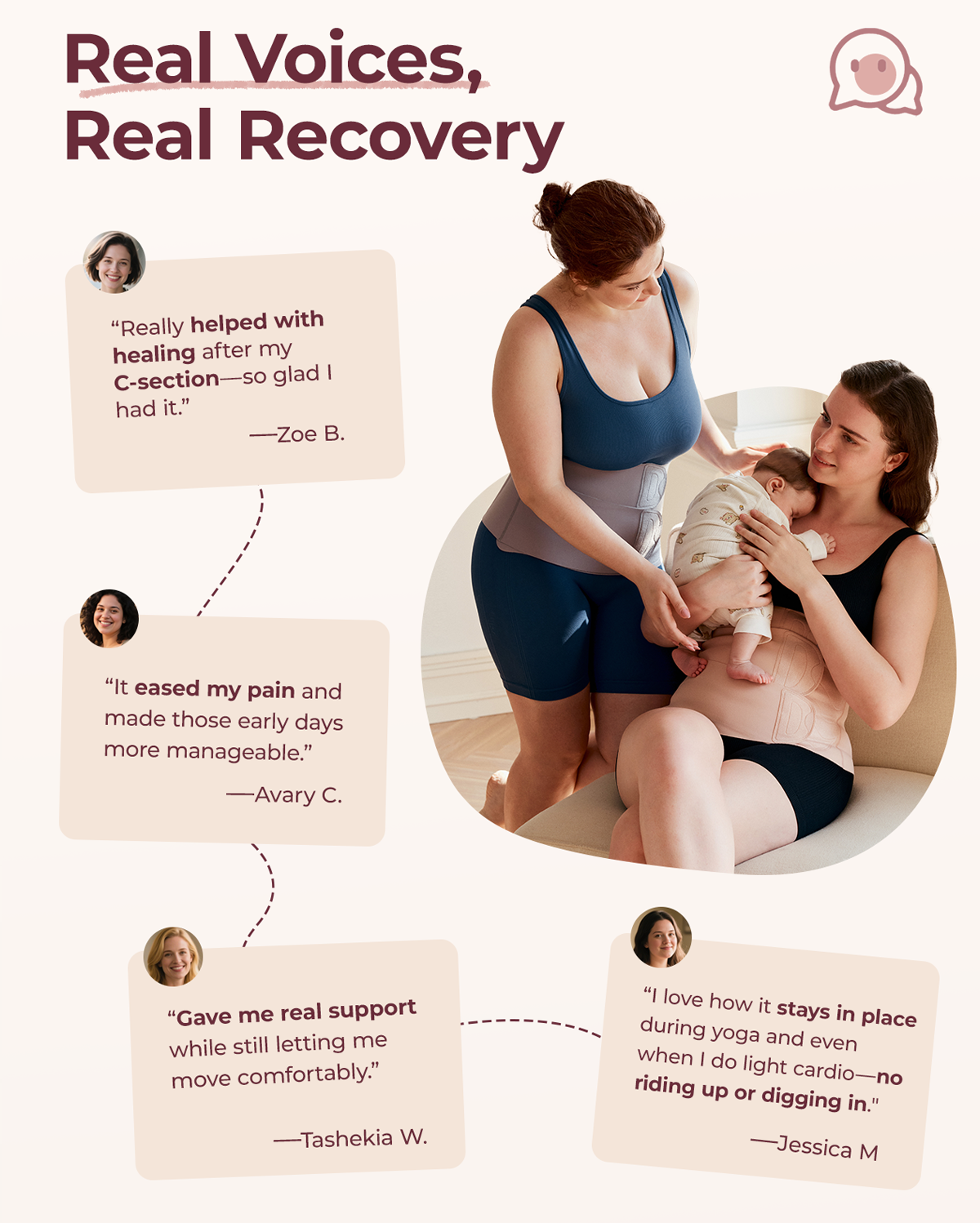 Momcozy Ergowrap™ Postpartum Belly Wrap - Postpartum Belly Band