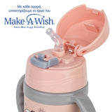 Stainless steel insulated water bottle "We Care" pink 300ml