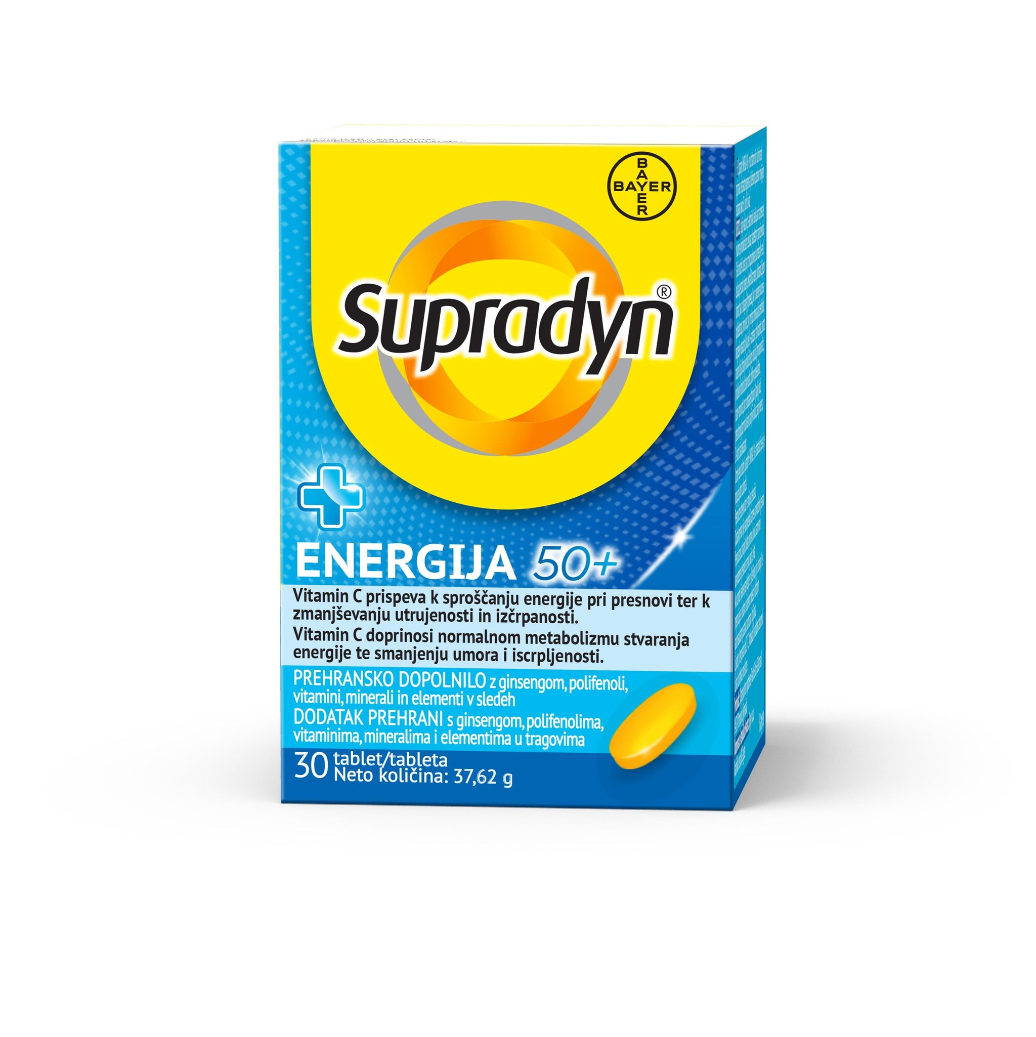 Bayer Supradyn Multivitaminë Për Energji Mbi 50 Vjeç 30 Tableta