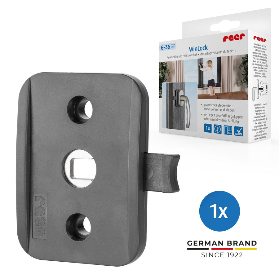 WinLock window and balcony door lock, anthracite, 1 piece