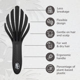 Wet Brush – Go Green Curl Detangling Brush Black