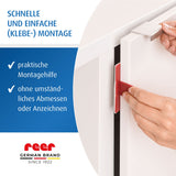 Cabinet lock for double doors, white