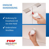 Cabinet lock for double doors, white