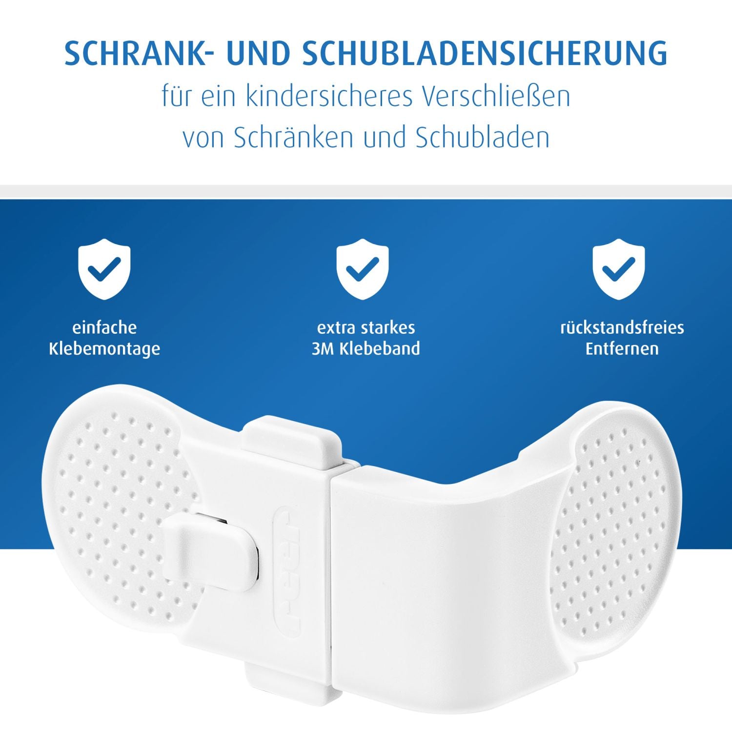 Drawer and cabinet door lock, 1 piece