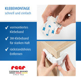 Drawer and cabinet door lock, 1 piece