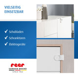 Drawer and cabinet door lock, 1 piece