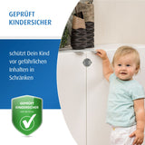 Cabinet lock for double doors, gray