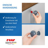 Cabinet lock for double doors, gray