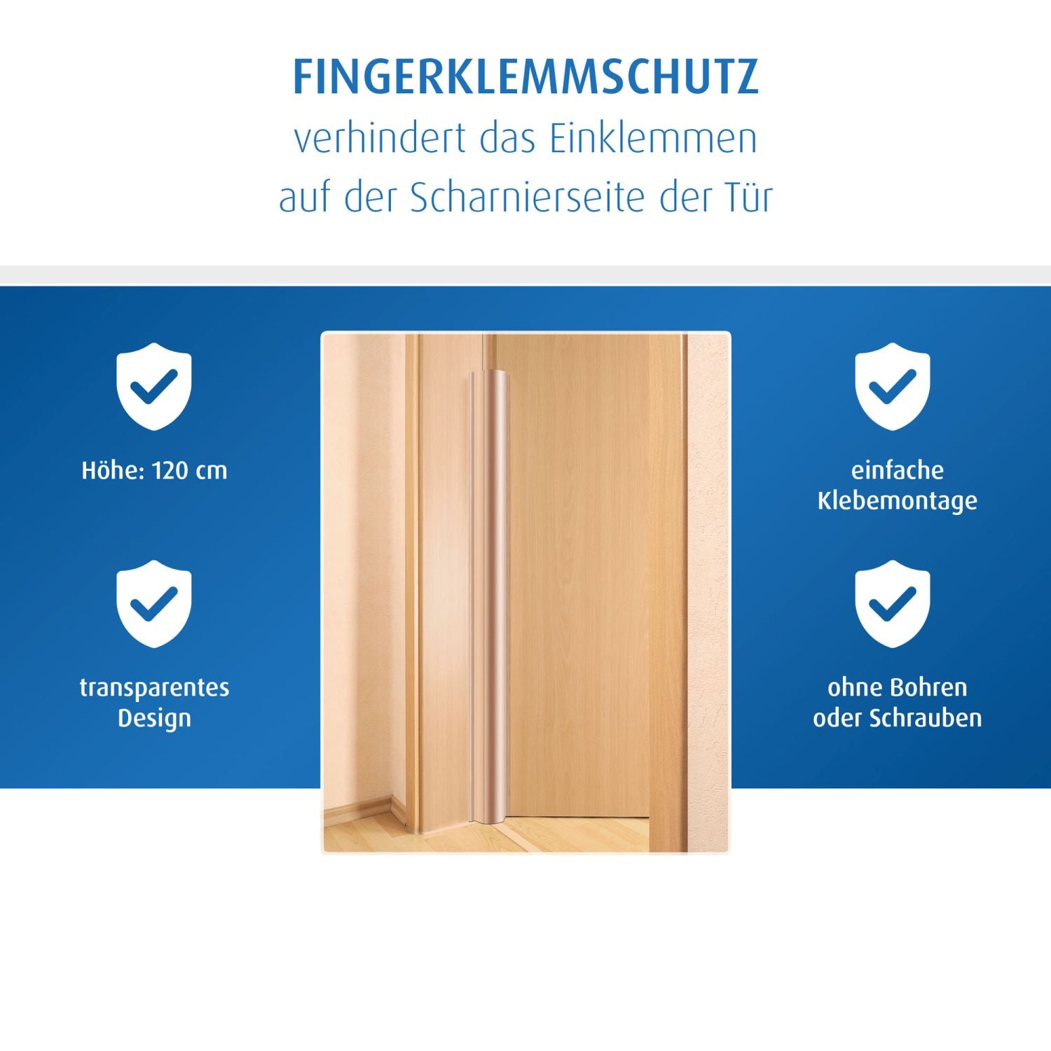 Mbrojtje e gishtit për dyer 120 cm