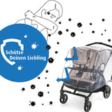 RainCover Twin rain cover for twin carriages