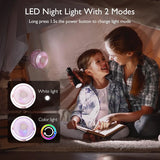Momcozy 8000mAh Portable Stroller Fan, 27H Ultra-long Battery Life Detachable 4 Speed 360°Rotate LED Night Light with 2 Modes, USB Rechargeable Handheld Cooling Fan for Travel/Car Seat/Bedroom