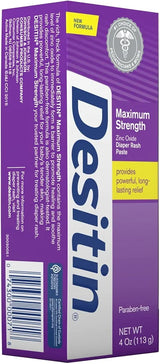 Desitin Maximum Strength Diaper Rash Paste 4 oz tube 