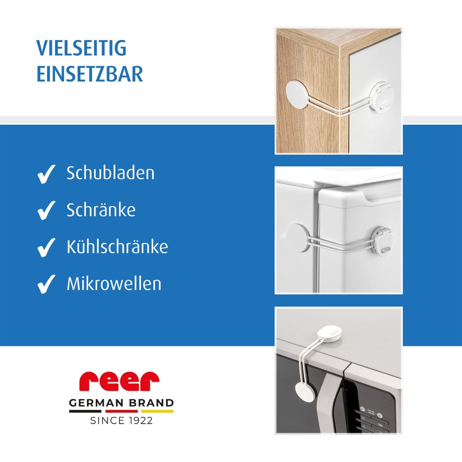 Multi-lock, white, 1 piece