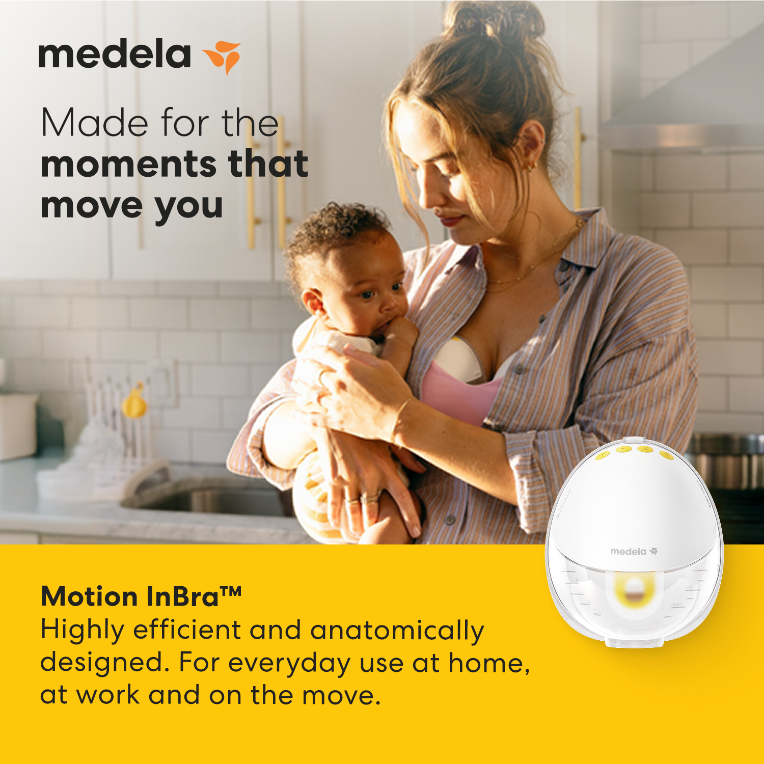 Medela Motion InBra™ Single Electric Wearable Breast Pump