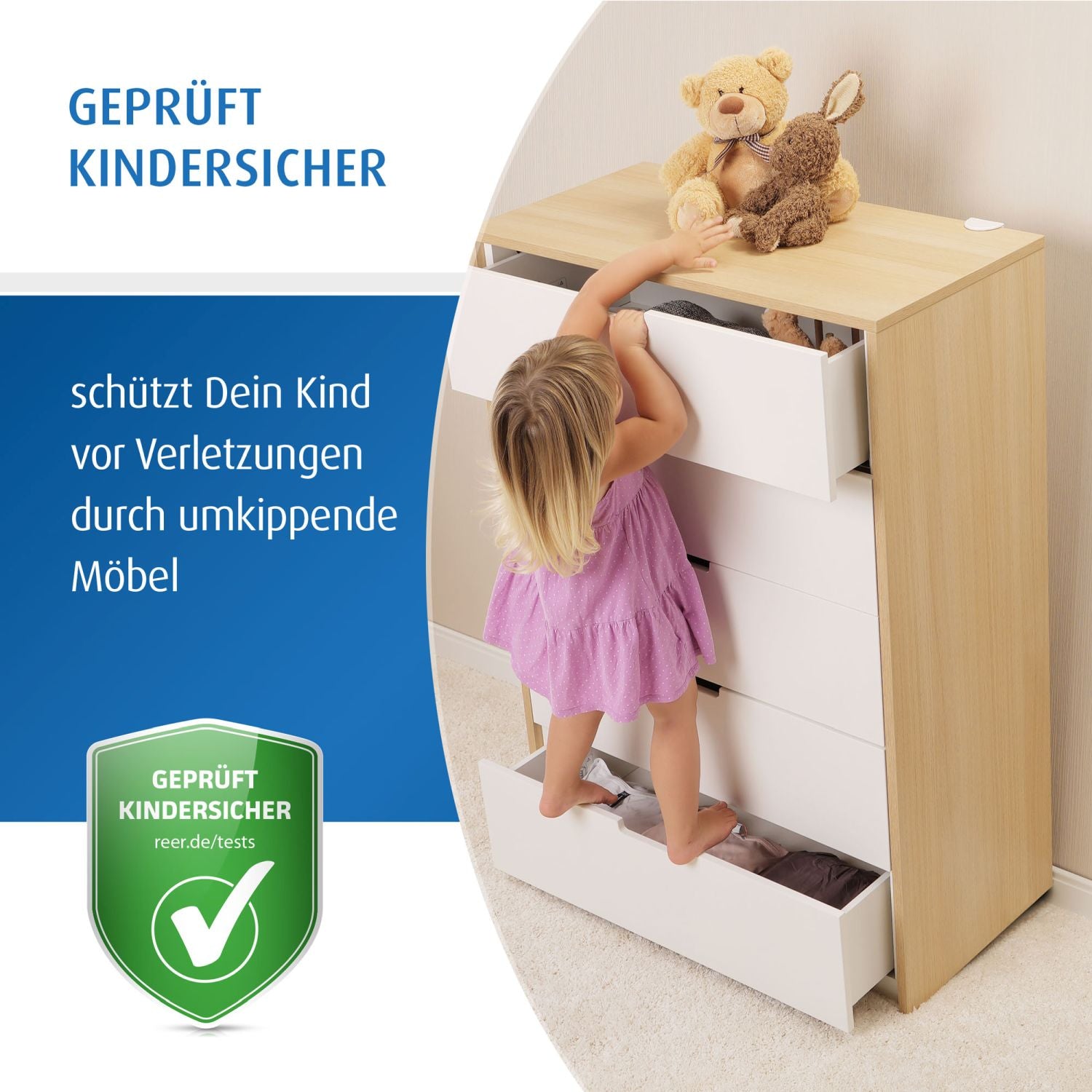 Furniture anti-tip kit