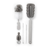 Set of brushes for bottles and teats with removable handle&mini sponge