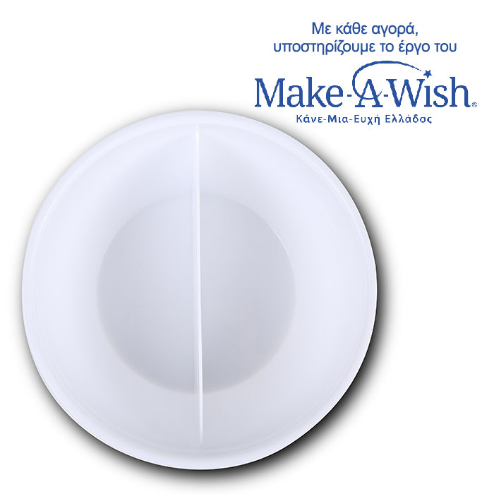 Round stainless steel insulated lunch box "We Care", green 850ml