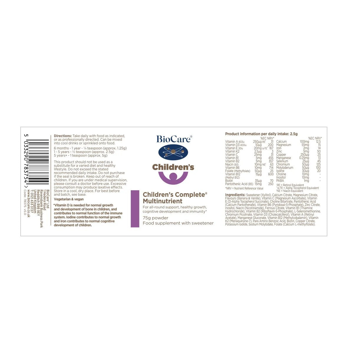 CHILDREN’S COMPLETE MULTINUTRIENT
