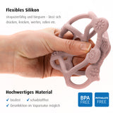 Bite&Play Teething and grip ball, rose