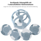 Bite&Play Teething and grip ball, blue