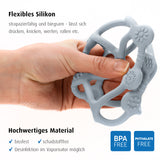 Bite&Play Teething and grip ball, blue