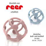 Bite&Play Teething and grip ball, blue