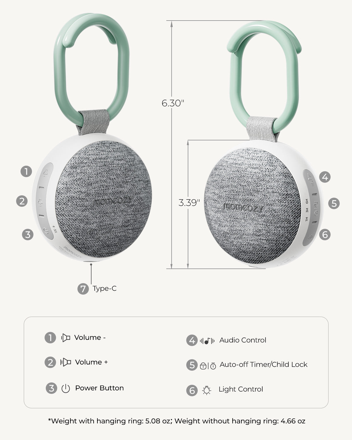 Momcozy Portable Sound Machine